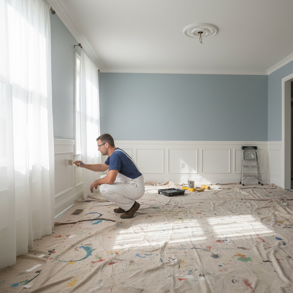 MDG Gipser Maler Team bei der Arbeit